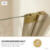 Badewannenaufsatz 'Elara' goldfarben matt 140 x 100 cm 2-teilig