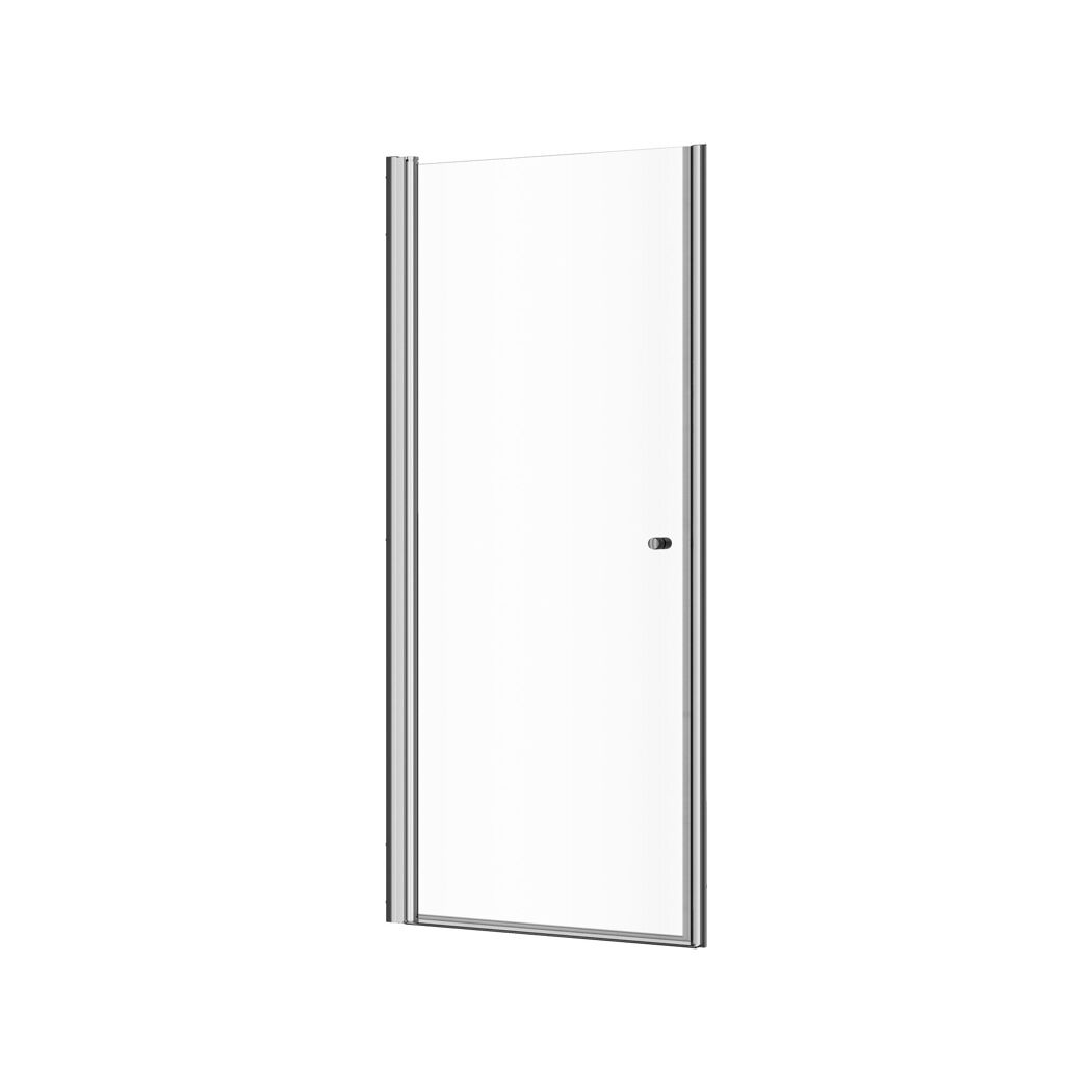 Drehtür 'Gretia' in Nische links chromfarben 100 x 200 cm