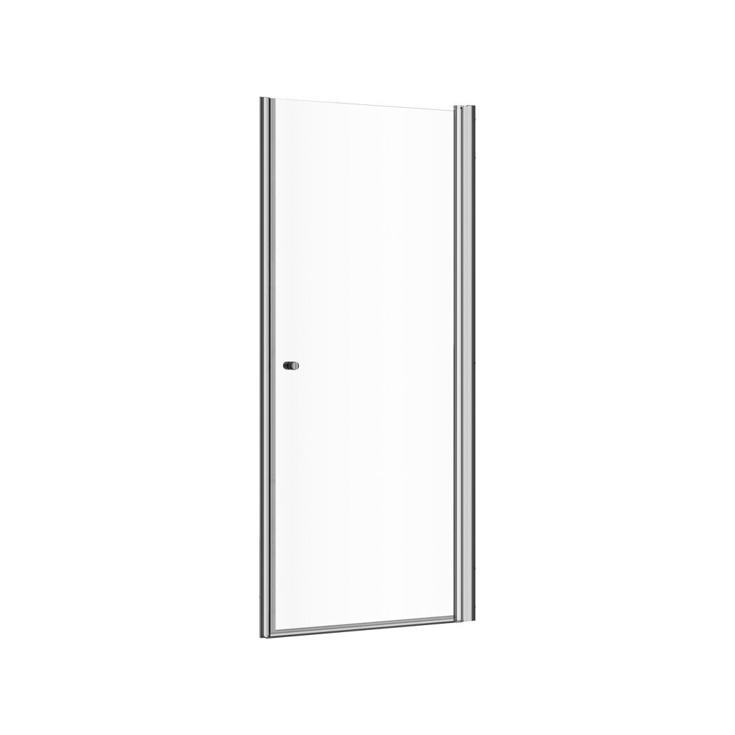 Drehtür 'Gretia' in Nische rechts chromfarben 100 x 200 cm