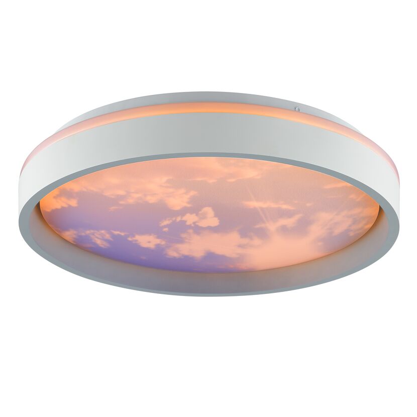 LED-Deckenleuchte 'Sky-Dream' weiß/grau Ø 39 cm