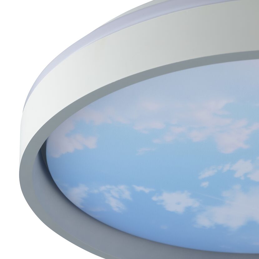 LED-Deckenleuchte 'Sky-Dream' weiß/grau Ø 39 cm