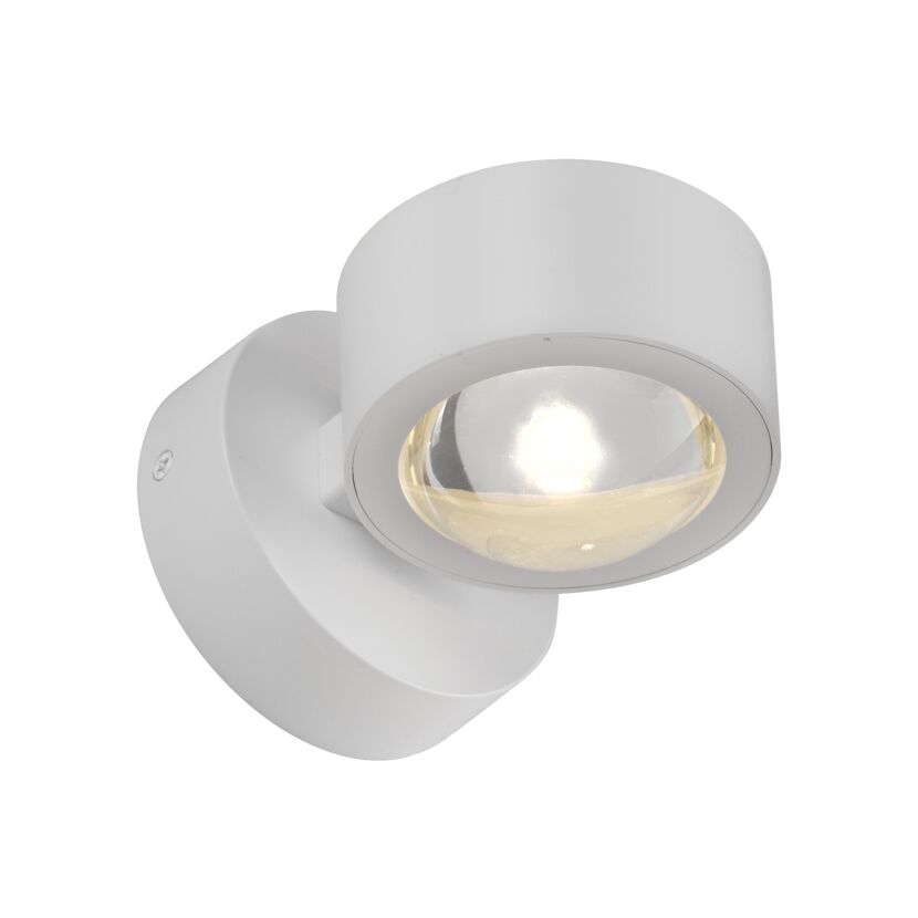 LED-Wandleuchte 'Chia' weiß 2-flammig 9,3 x 9,3 x 12,5 cm