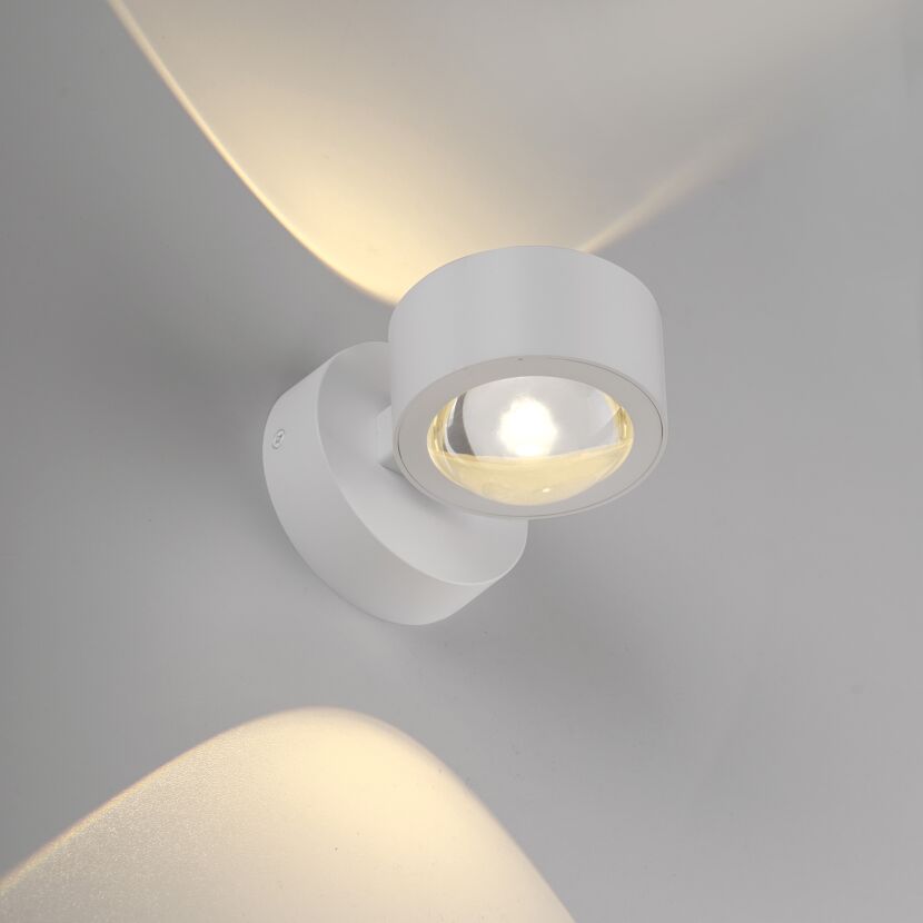 LED-Wandleuchte 'Chia' weiß 2-flammig 9,3 x 9,3 x 12,5 cm