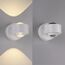 LED-Wandleuchte 'Chia' weiß 2-flammig 9,3 x 9,3 x 12,5 cm