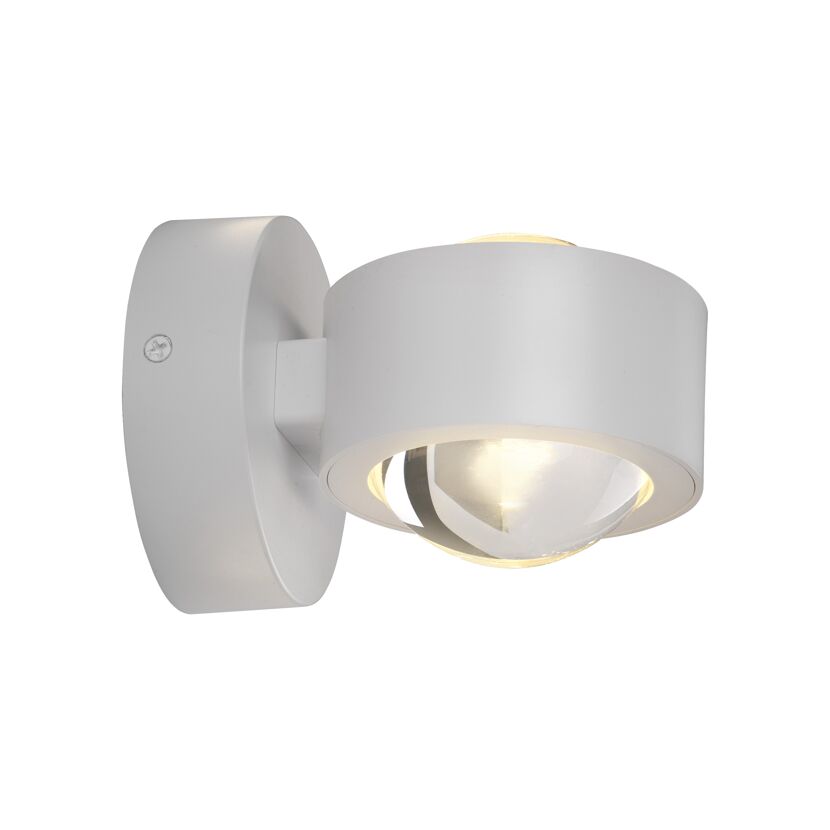 LED-Wandleuchte 'Chia' weiß 2-flammig 9,3 x 9,3 x 12,5 cm