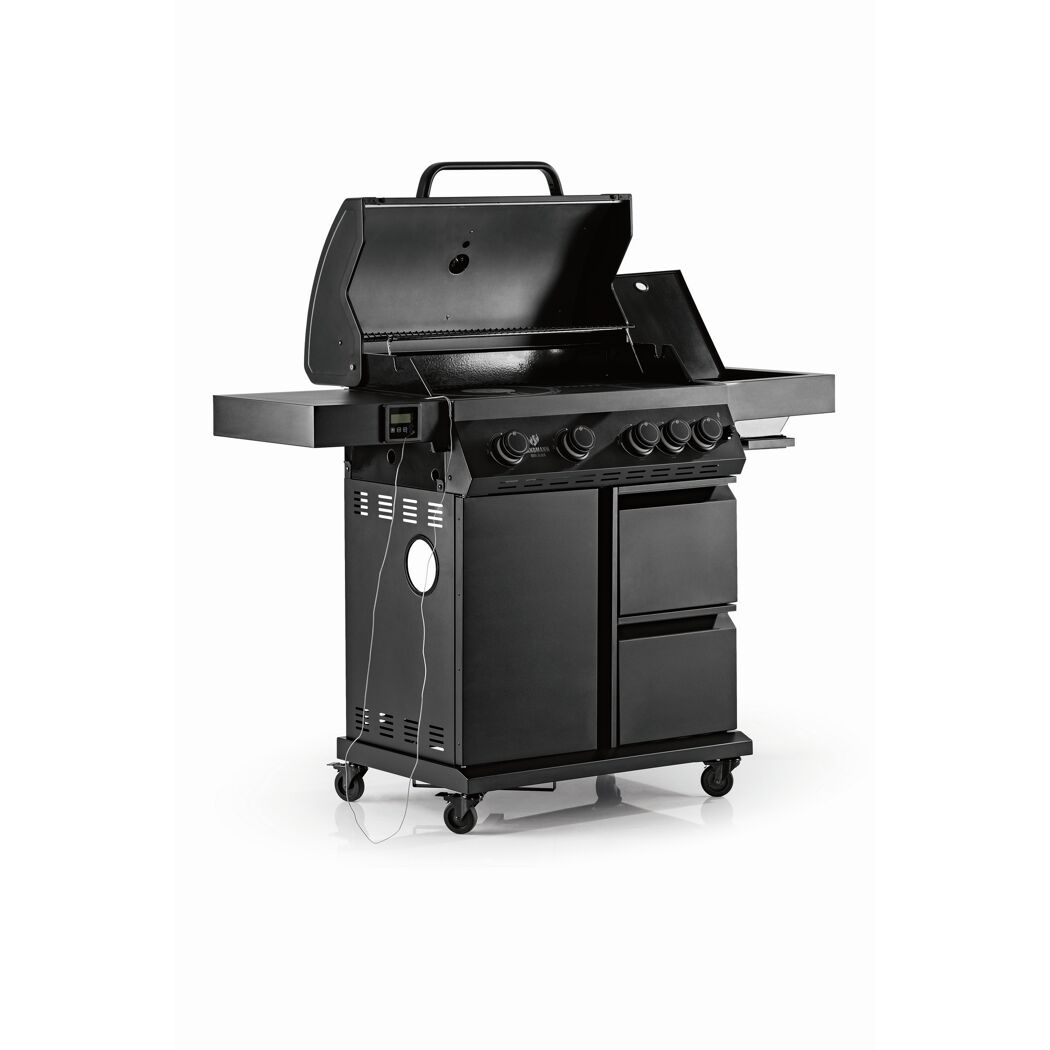 Gasgrill 'Cool Black 4.1' schwarz 114,5 x 121 x 53,5 cm