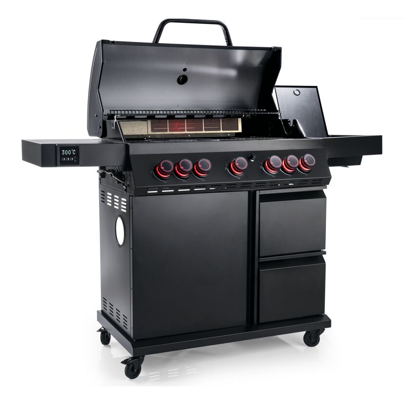 Gasgrill 'Cool Black 5.2' schwarz 159,5 x 122 x 56 cm