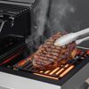 Gasgrill edelstahlfarben 168 x 119 x 56 cm
