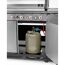 Gasgrill edelstahlfarben 168 x 119 x 56 cm