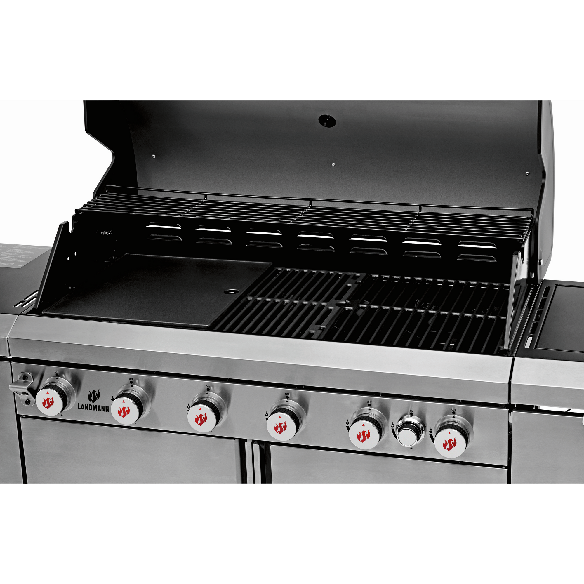 Gasgrill edelstahlfarben 168 x 119 x 56 cm