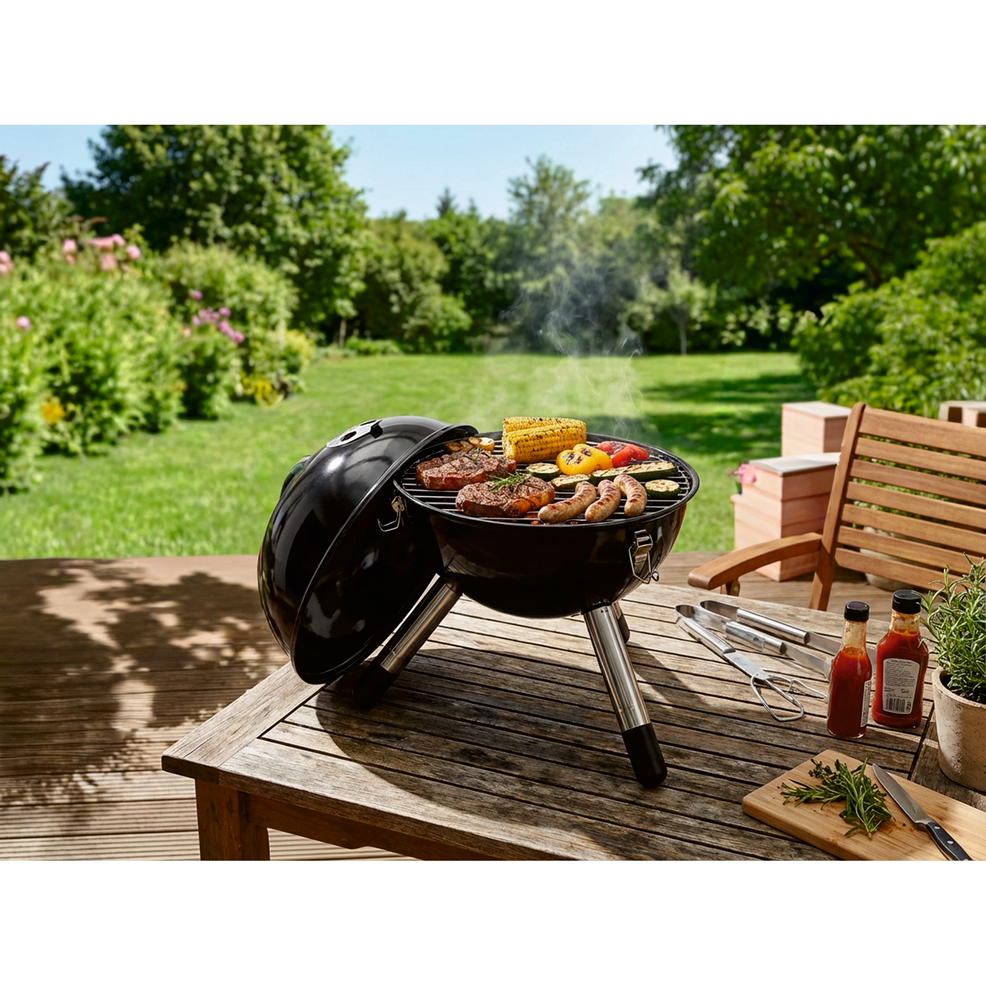 Kugelgrill schwarz Ø 29,5 x 37 cm