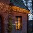 LED-Lichtervorhang 'Eisregen' 200 bernsteinfarbene LED