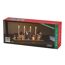 LED-Holzsilhouette Häuser 9 warmweiße LED