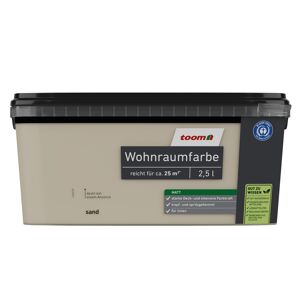 Wohnraumfarbe sand matt 2,5 l