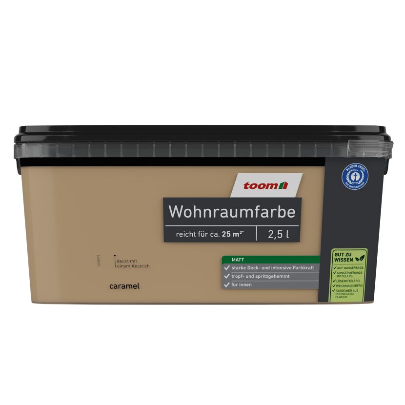 Wohnraumfarbe caramel matt 2,5 l