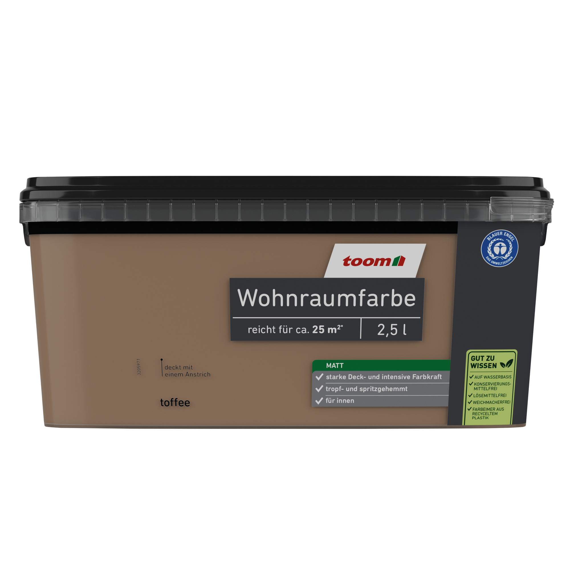 Wohnraumfarbe toffee matt 2,5 l