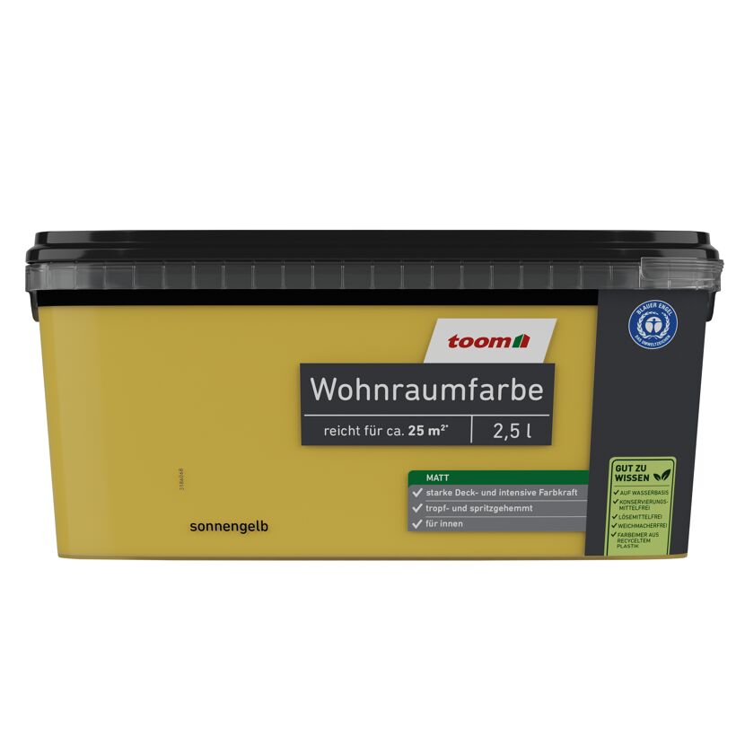 Wohnraumfarbe sonnengelb matt 2,5 l