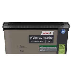 Wohnraumfarbe taupe matt 2,5 l