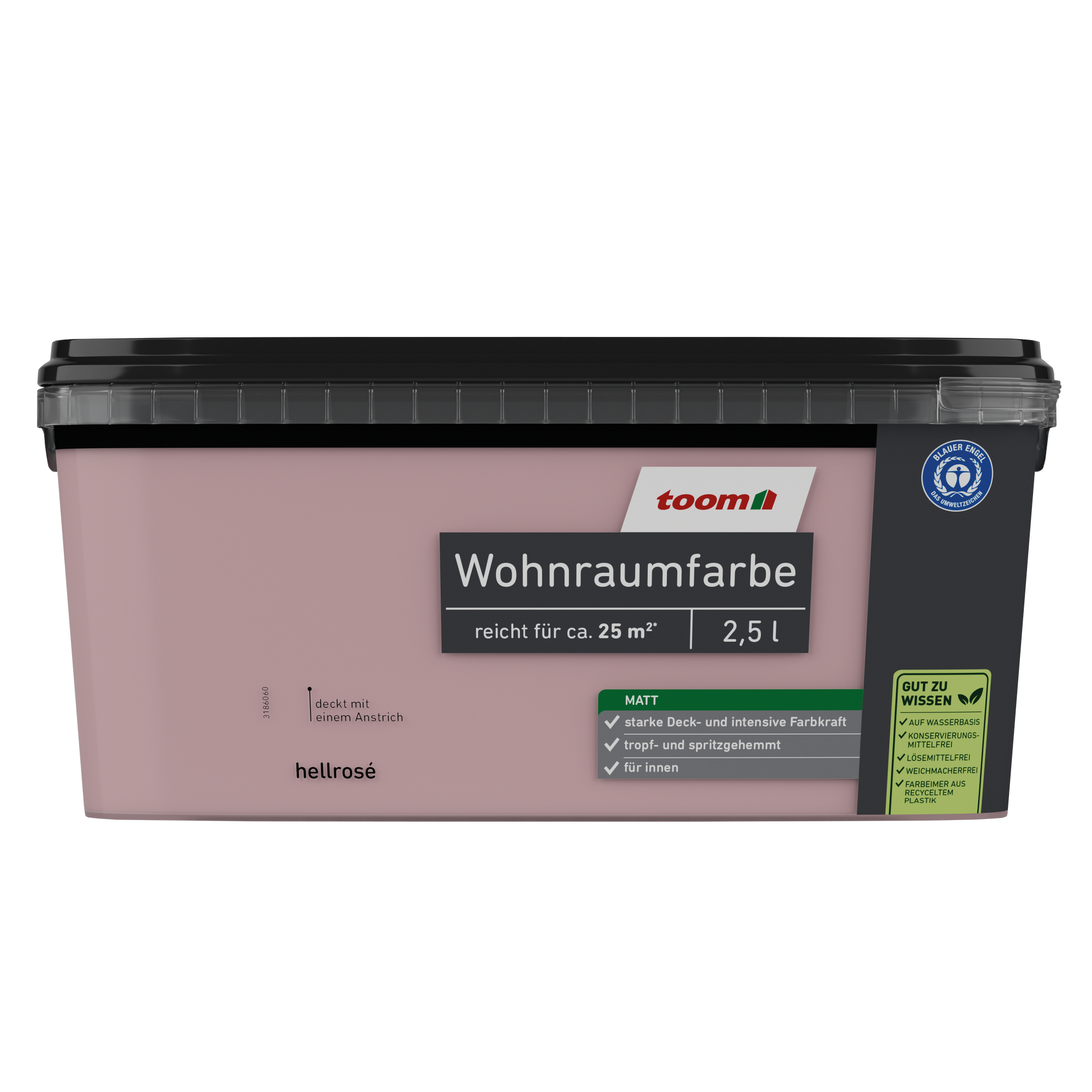 Wohnraumfarbe hellrosé matt 2,5 l