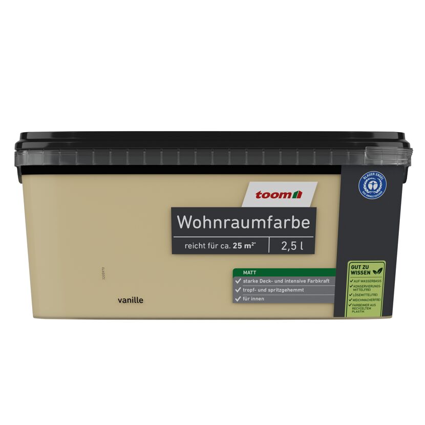 Wohnraumfarbe vanille matt 2,5 l