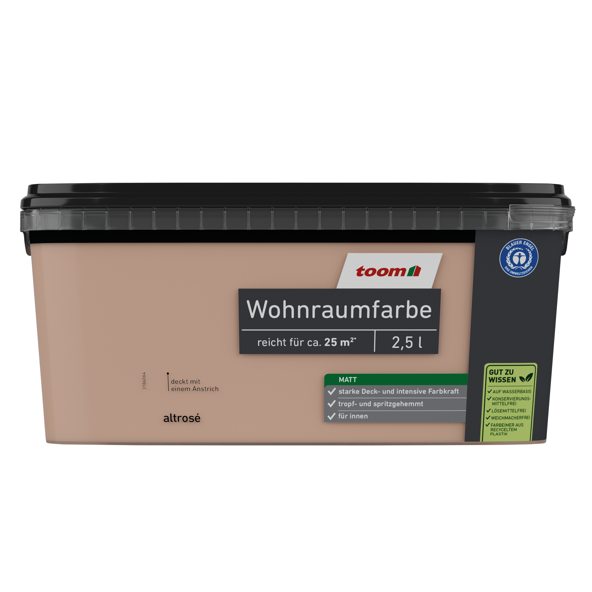 Wohnraumfarbe altrosé matt 2,5 l
