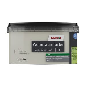 Wohnraumfarbe muschel matt 1 l