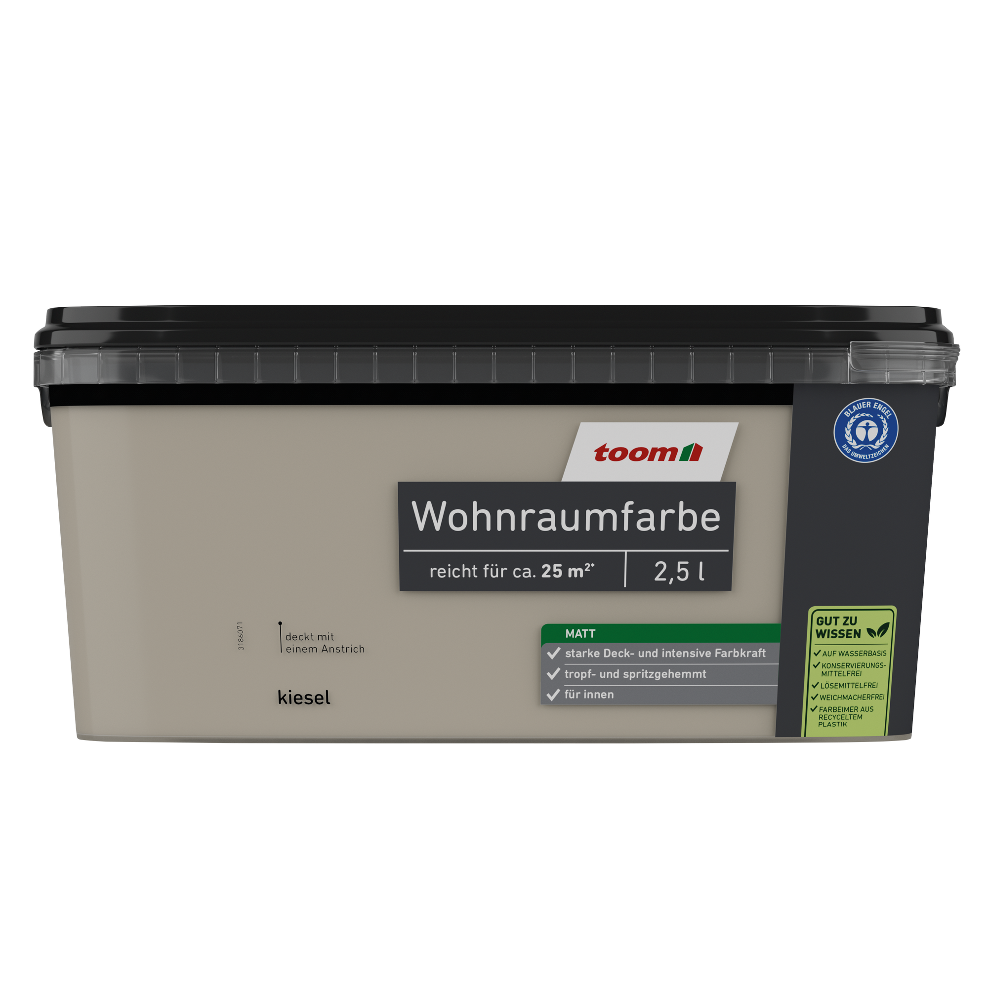 Wohnraumfarbe kieselgrau matt 2,5 l