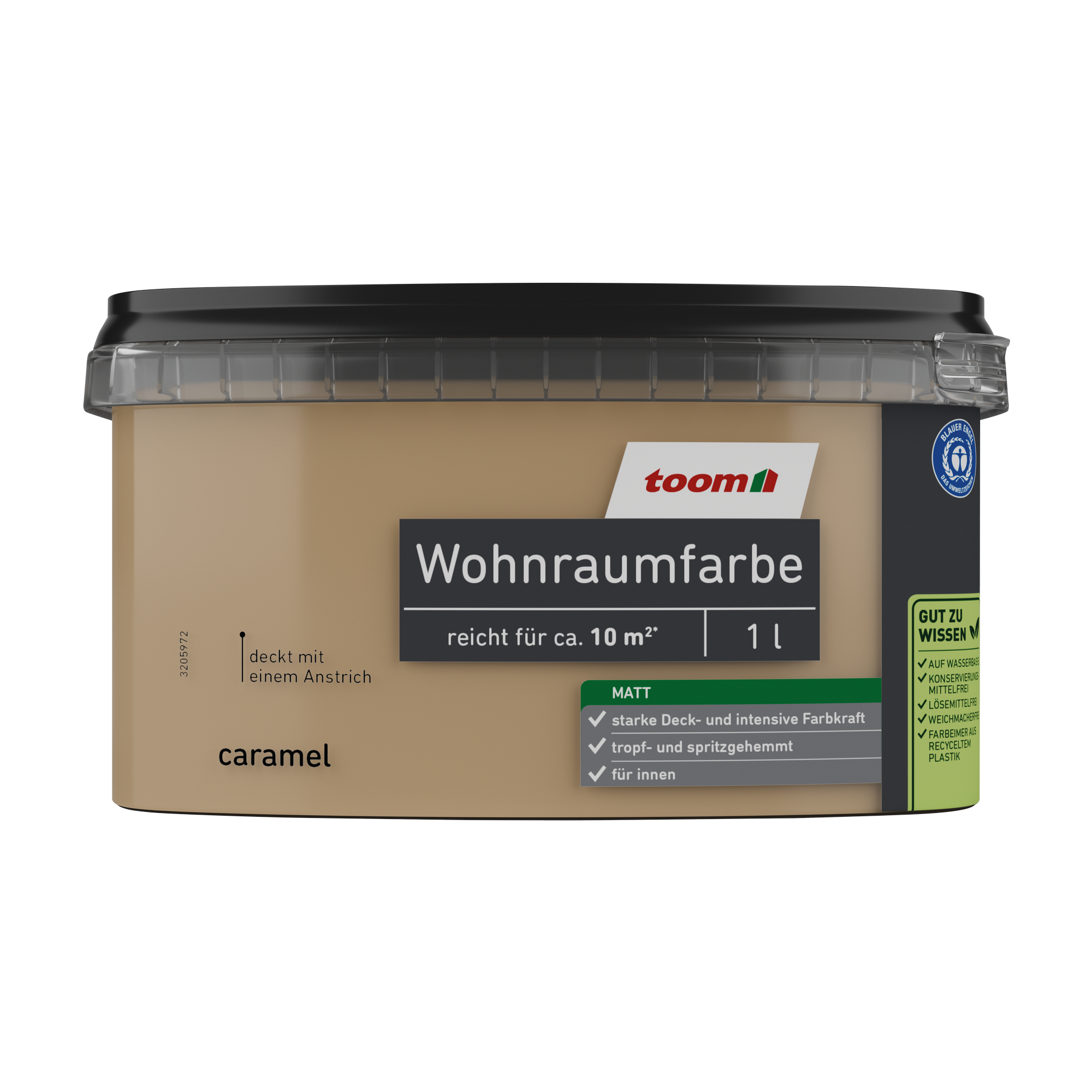 Wohnraumfarbe caramel matt 1 l