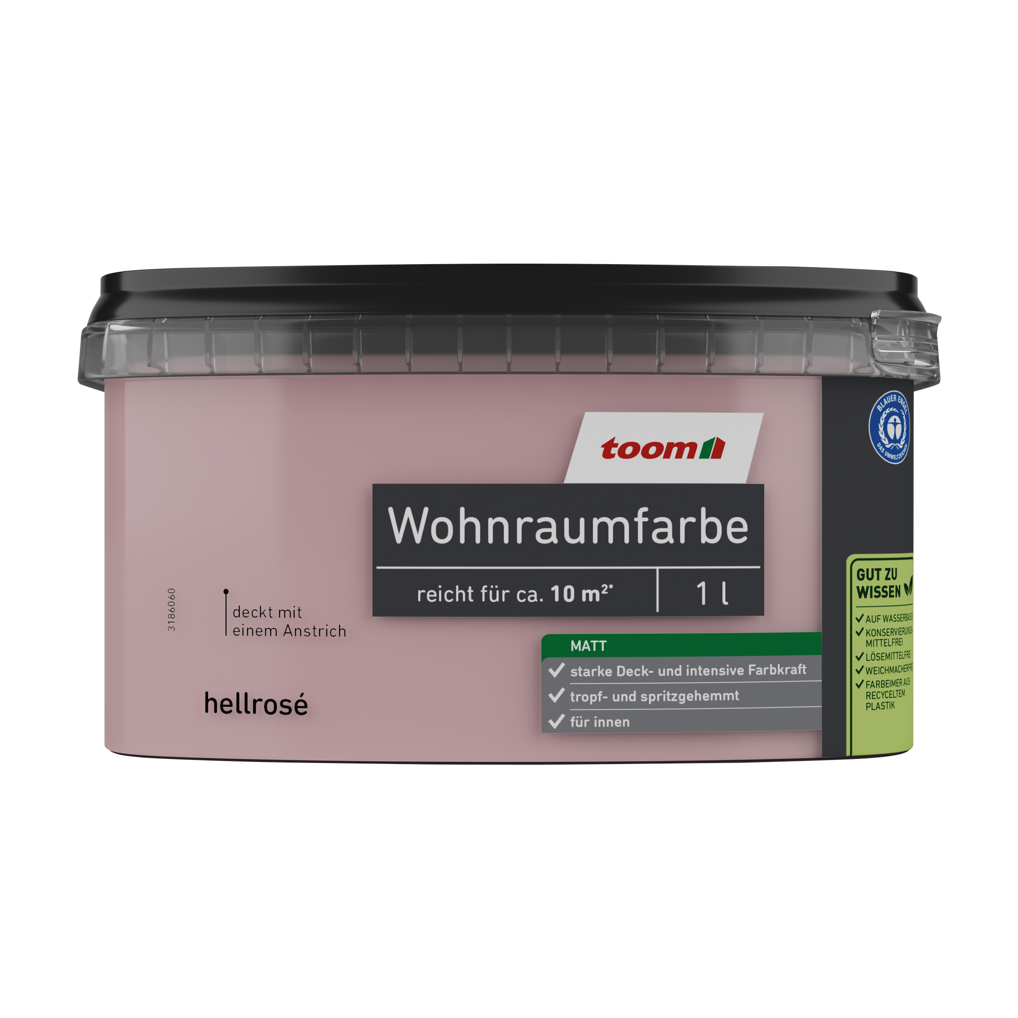 Wohnraumfarbe hellrosé matt 1 l