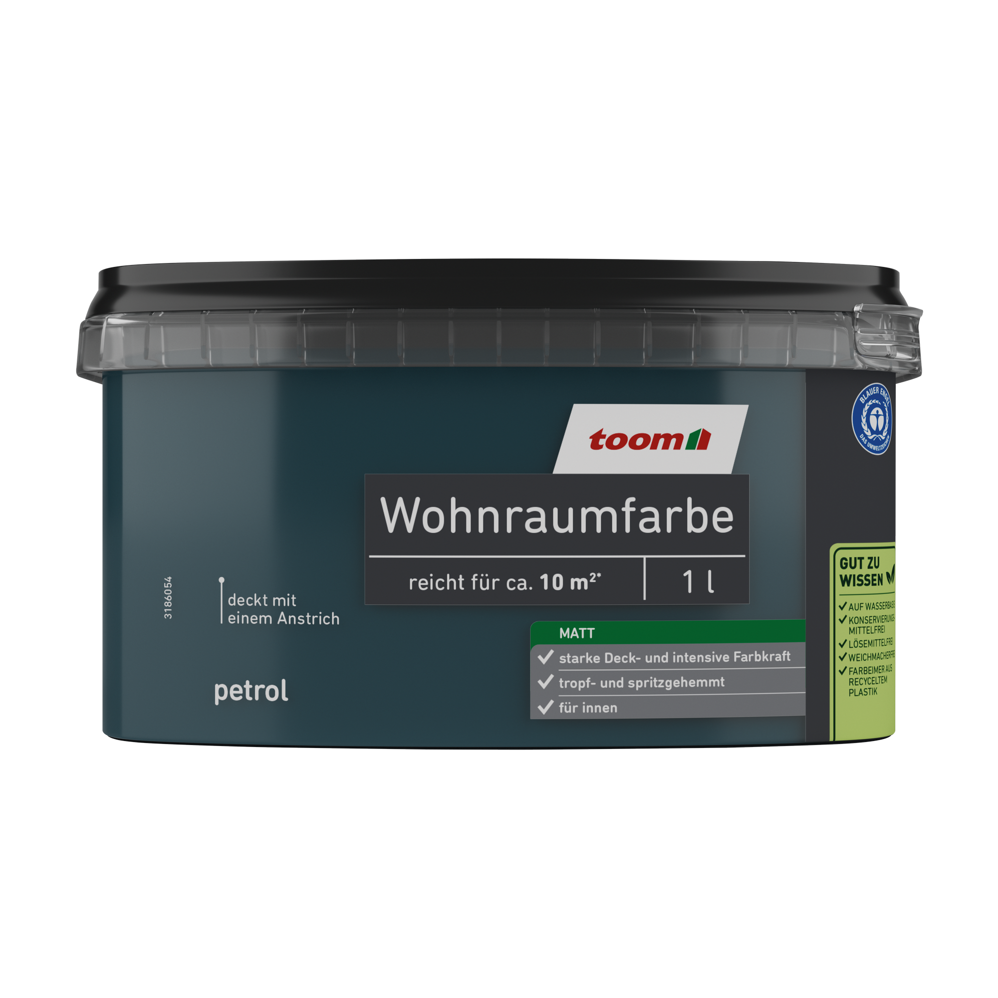 Wohnraumfarbe petrol matt 1 l