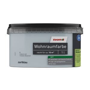 Wohnraumfarbe zartblau matt 1 l