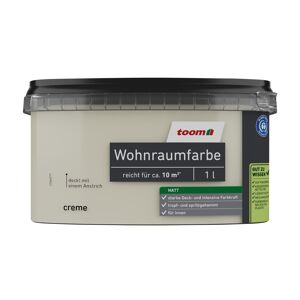 Wohnraumfarbe creme matt 1 l