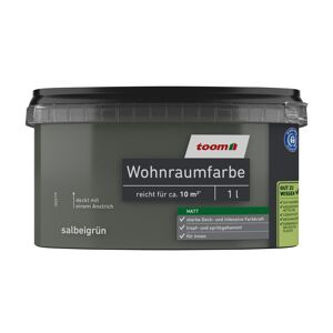 Wohnraumfarbe salbeigrün matt 1 l