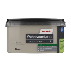 Wohnraumfarbe kieselgrau matt 1 l