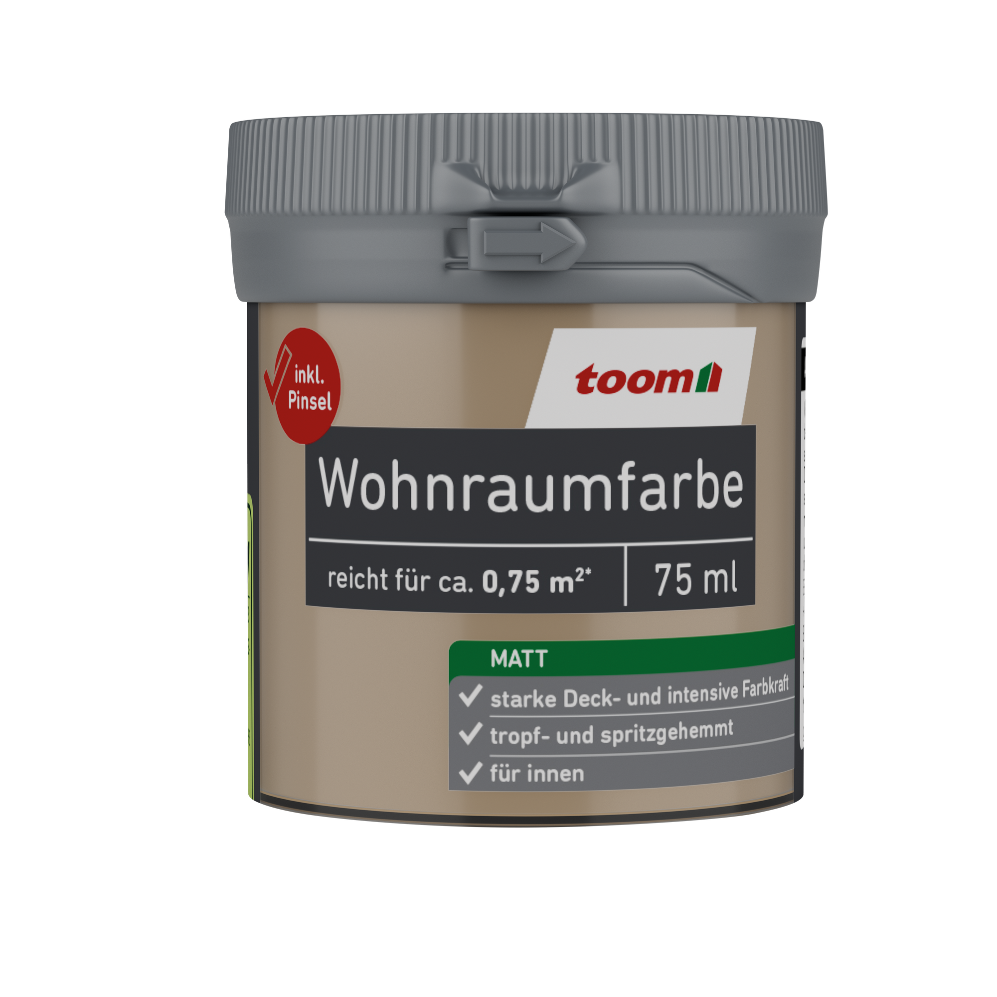 Wohnraumfarbe caramel matt 75 ml