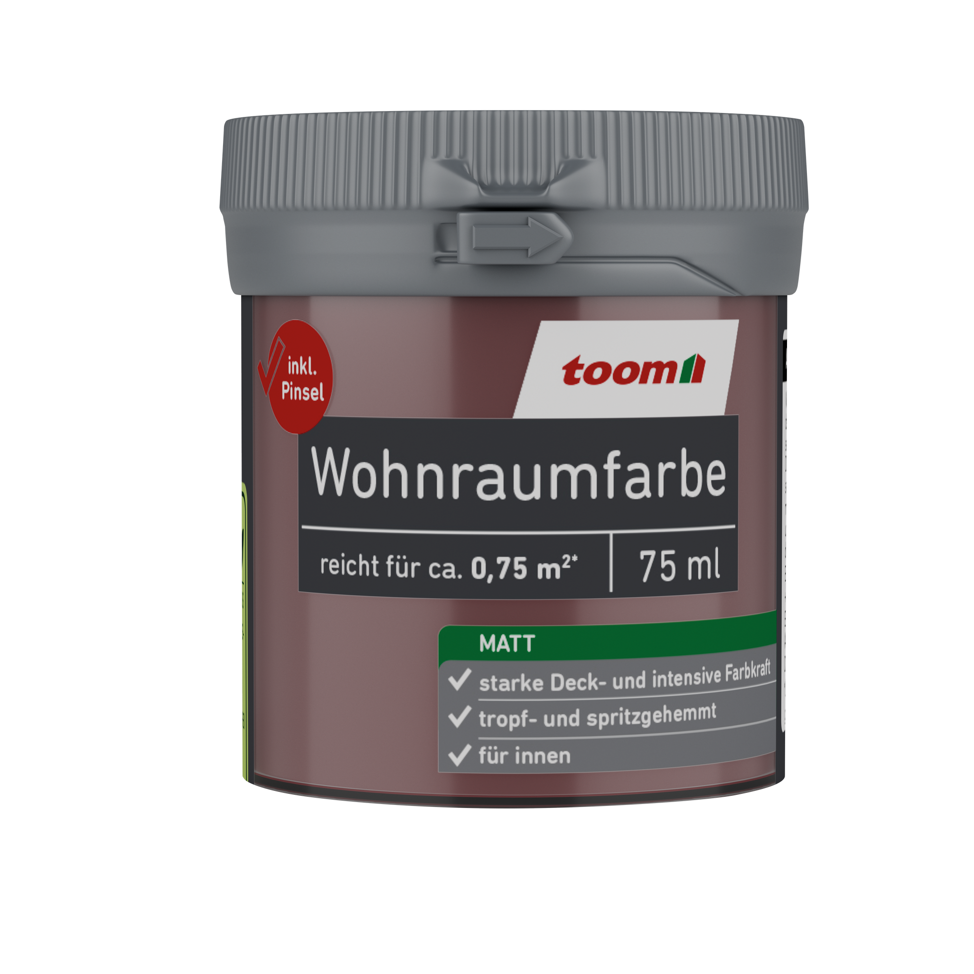 Wohnraumfarbe kirschrot matt 75 ml