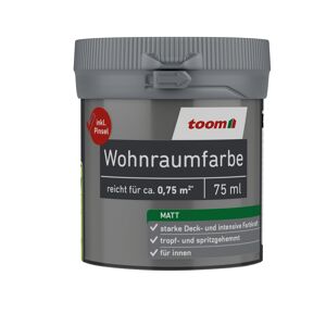 Wohnraumfarbe grau matt 75 ml