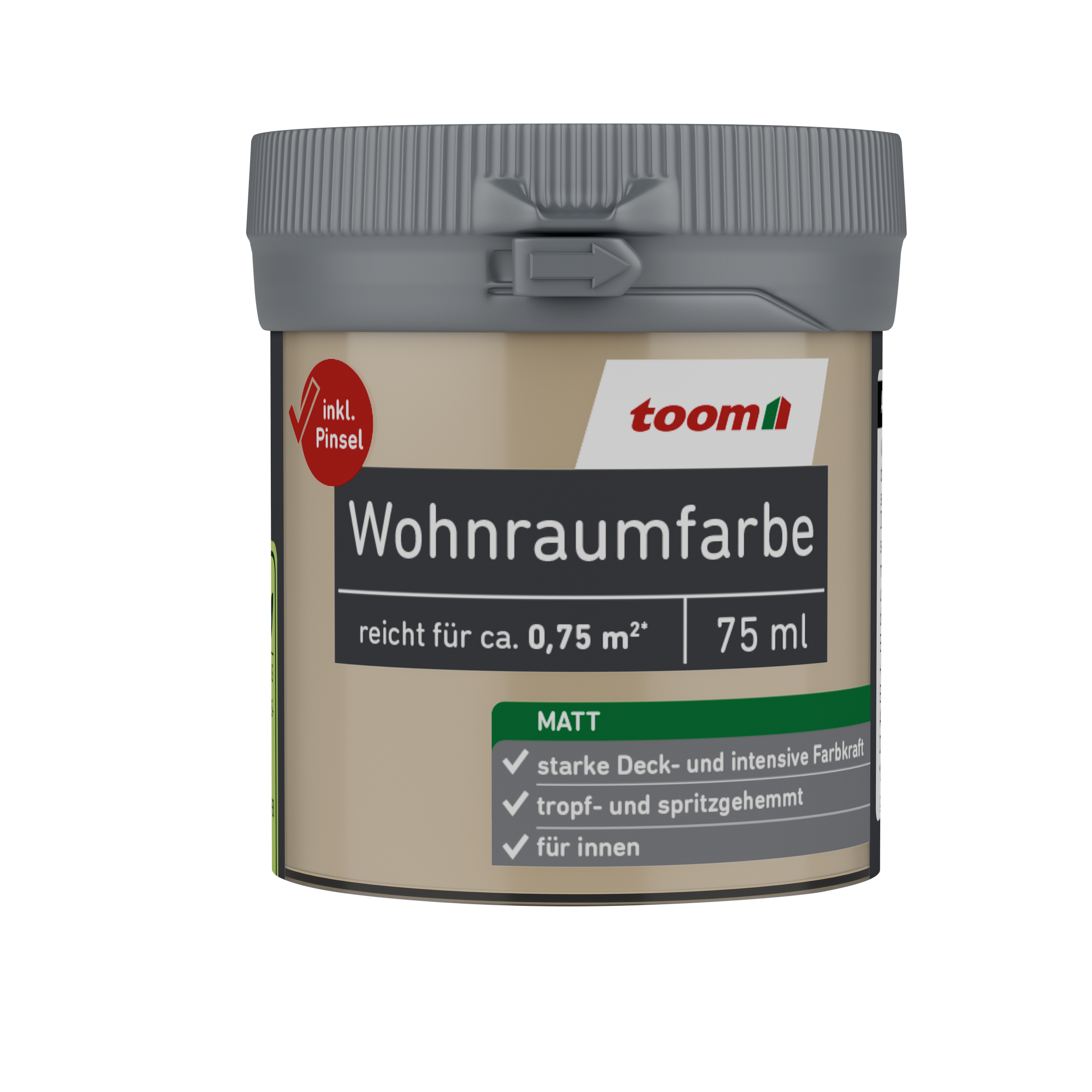 Wohnraumfarbe apricot matt 75 ml