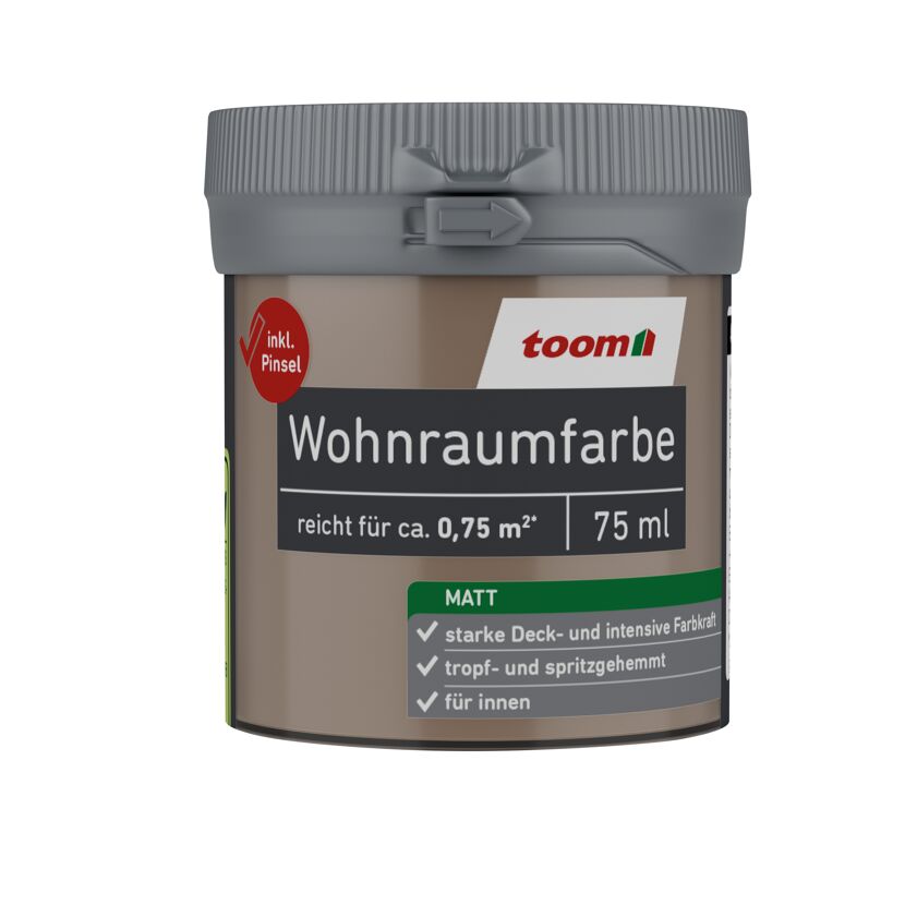 Wohnraumfarbe toffee matt 75 ml