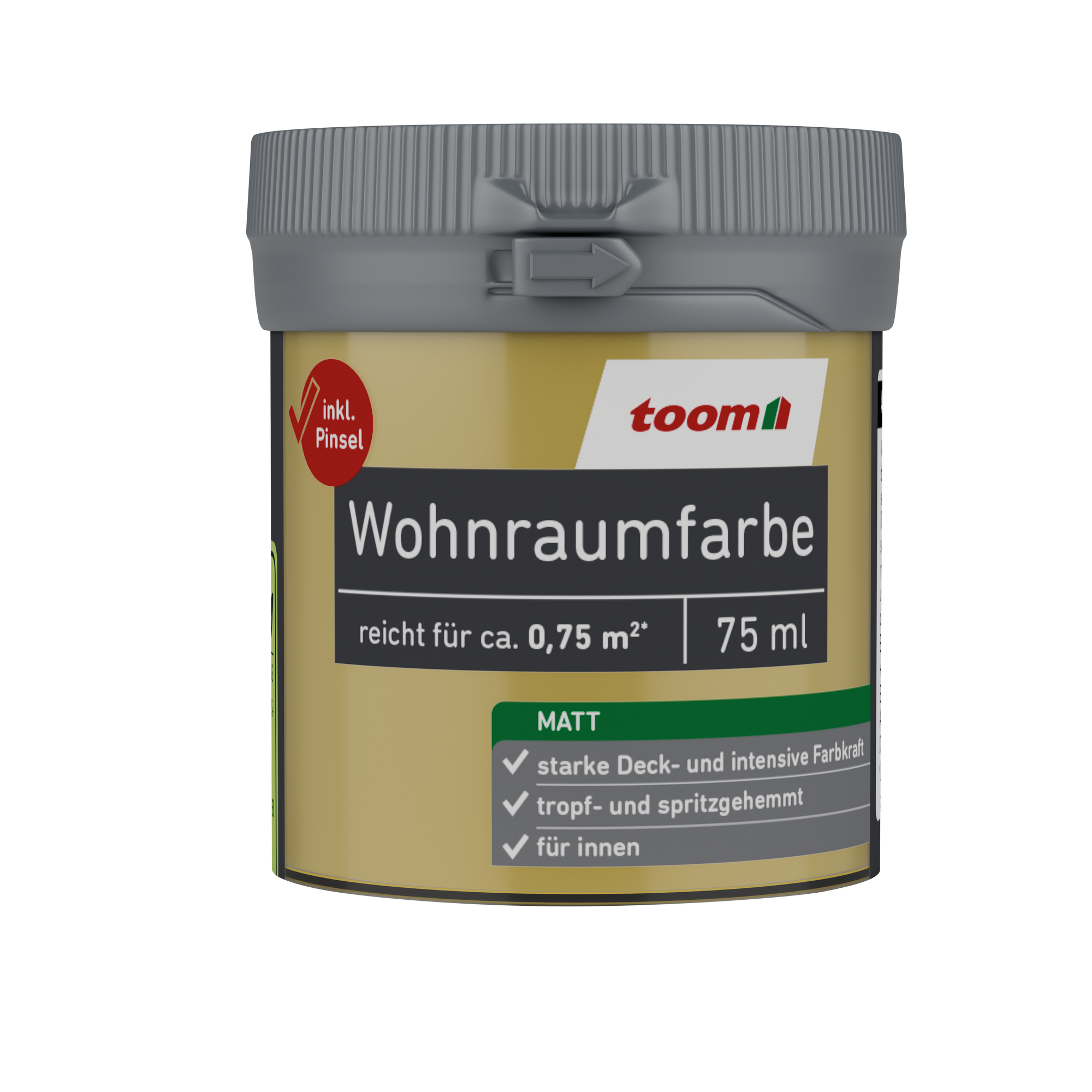 Wohnraumfarbe sonnengelb matt 75 ml