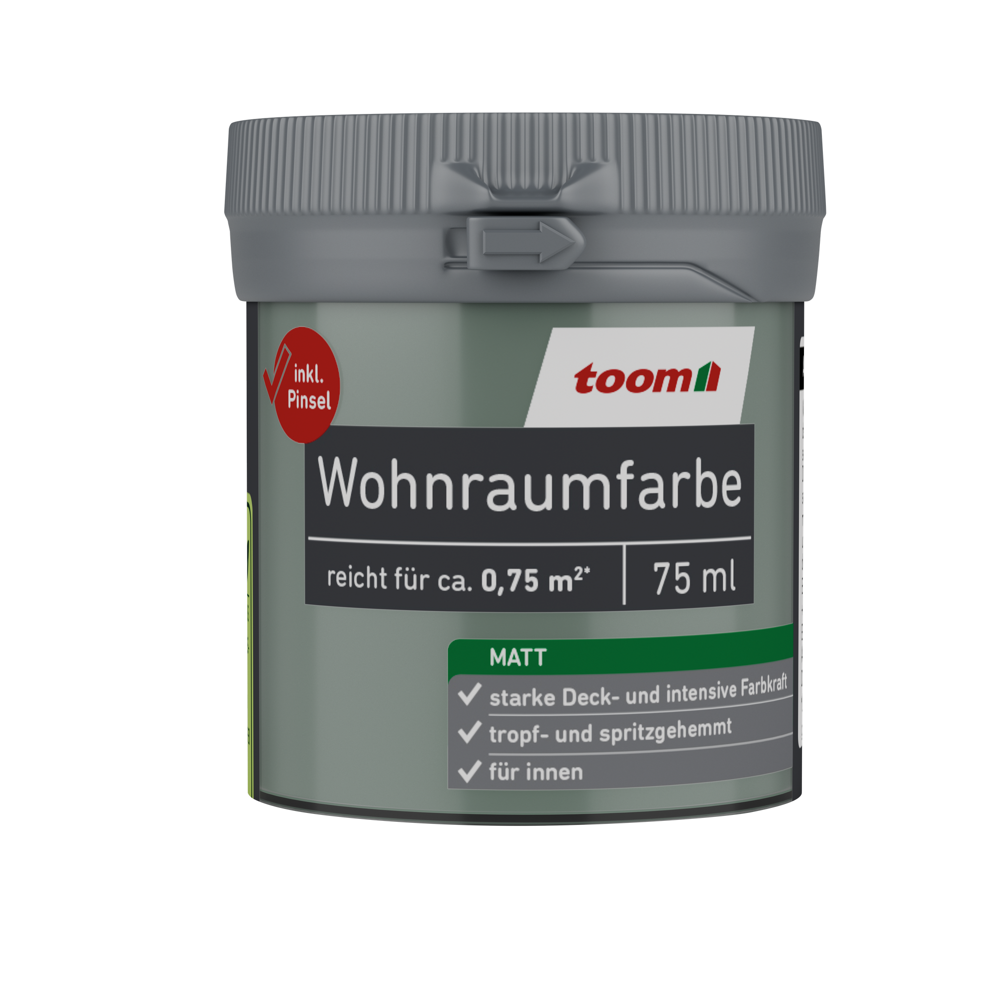 Wohnraumfarbe eukalyptus matt 75 ml