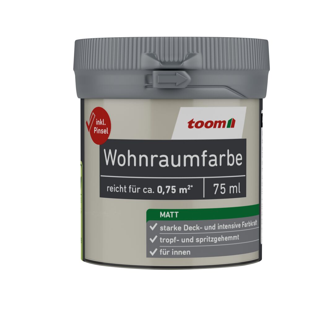 Wohnraumfarbe elfenbein matt 75 ml