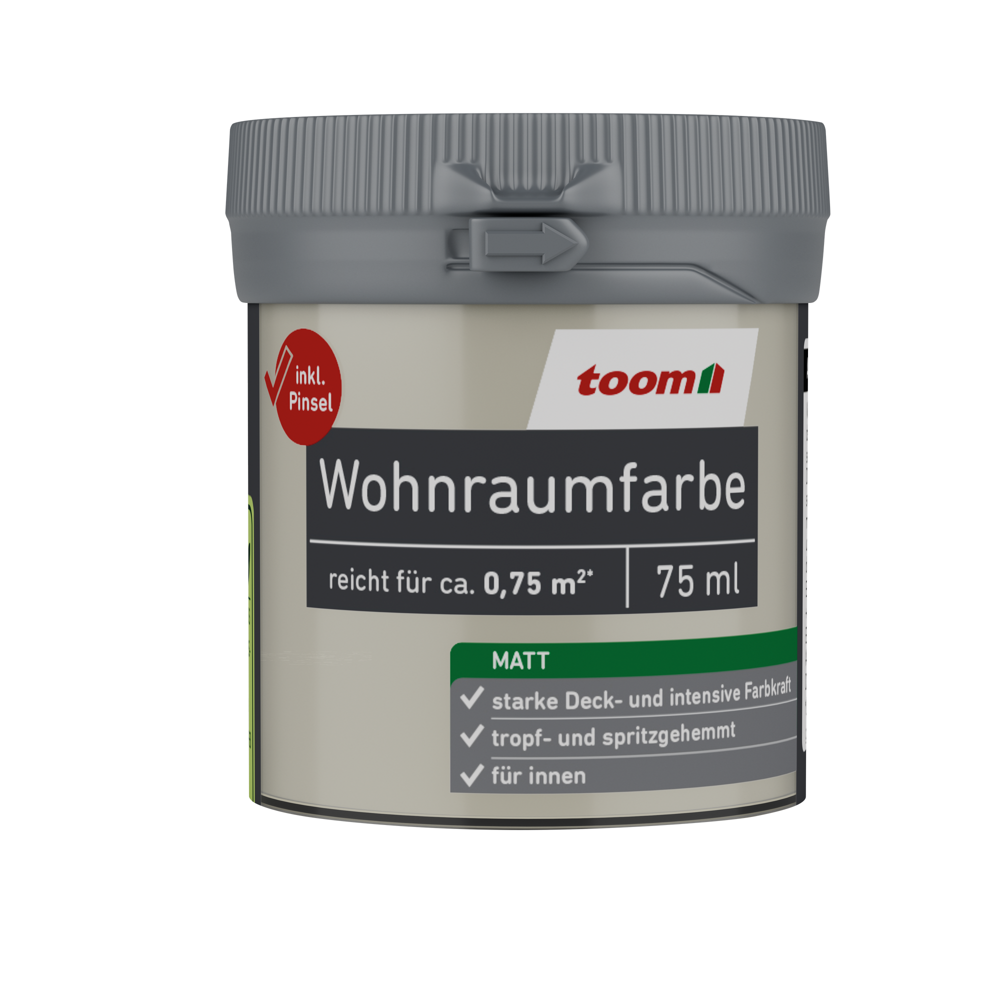 Wohnraumfarbe elfenbein matt 75 ml