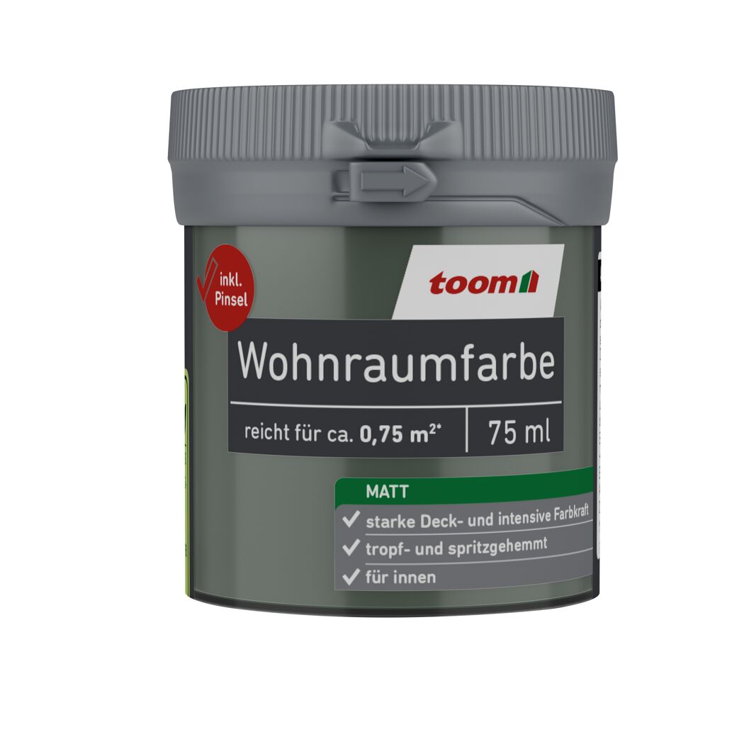 Wohnraumfarbe waldgrün matt 75 ml