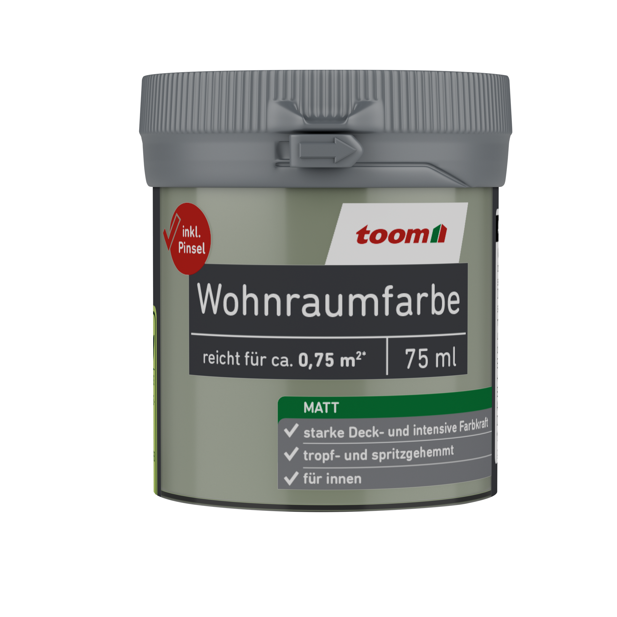 Wohnraumfarbe jadegrün matt 75 ml