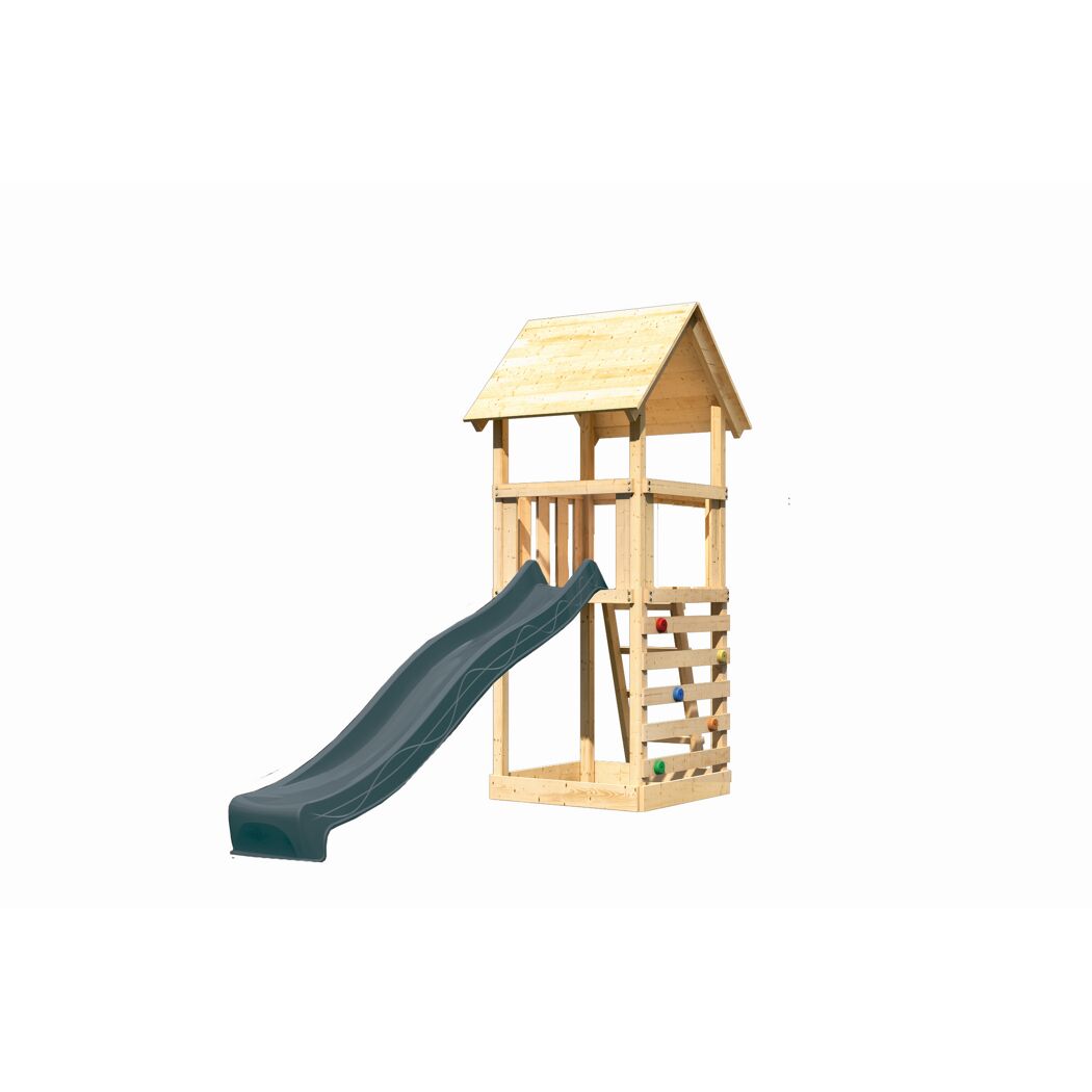 Kinderspielturm 'Lotti' nordische Fichte naturbelassen 107 x 291 x 107 cm