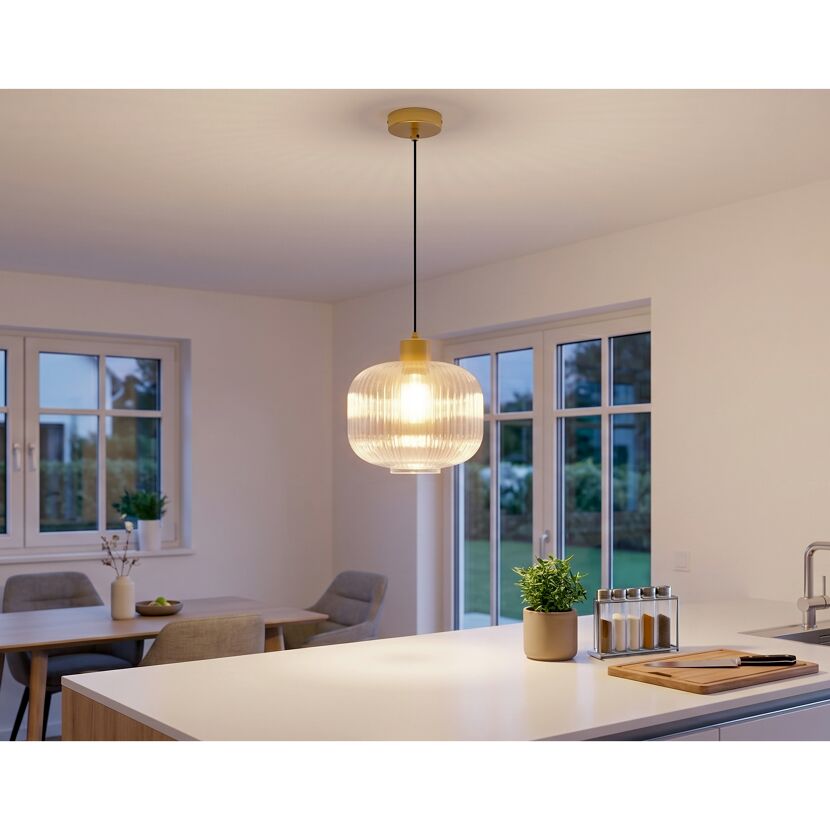 Pendelleuchte 'Celina' Ø 25 cm E27 aus Glas