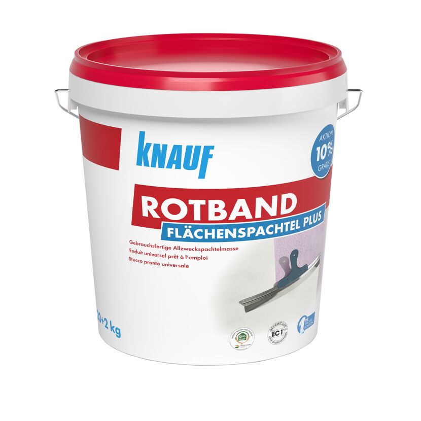 Flächenspachtel 'Rotband Plus' 22 kg