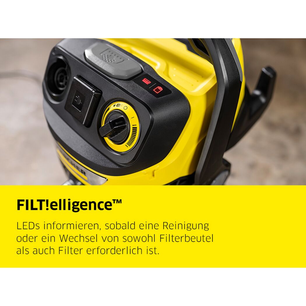 Nass- und Trockensauger 'WD 7 Control P S 30/6/35/T' 1400 W 30 l