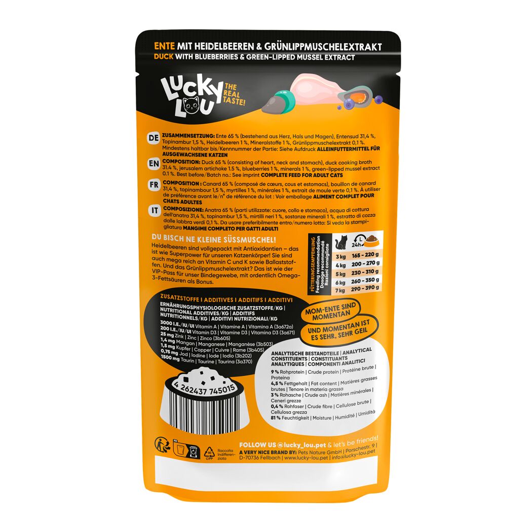 Katzenfutter Ente 125 g